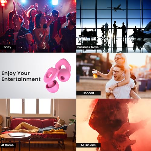 2 Pairs of Earplugs for Sleeping (Pink)