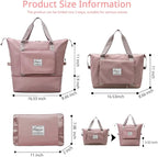 Large Capacity Foldable Travel Bag Expandable Portable Carry on Bag Dry&Wet - Image 2
