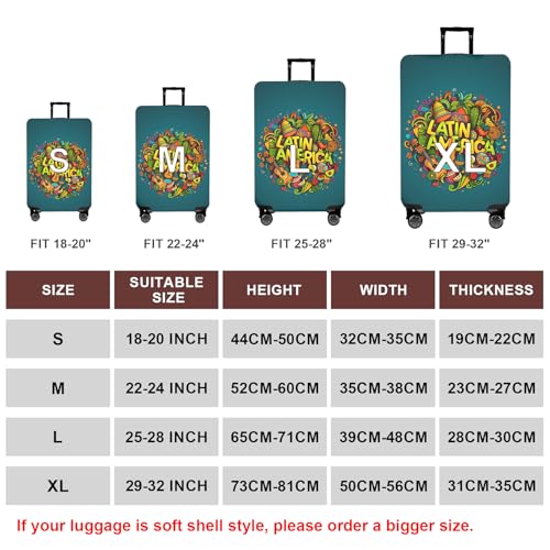 Travel Luggage Cover Suitcase Cover Protector Skins 18 (US-Area / M (for 22--24 inch luggage))