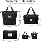 Large Capacity Foldable Travel Bag Expandable Portable Carry on Bag Dry&Wet - Image 2
