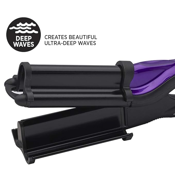 Hot Tools U-HC-8103 Ceramic Tourmaline Deep Waver, Black