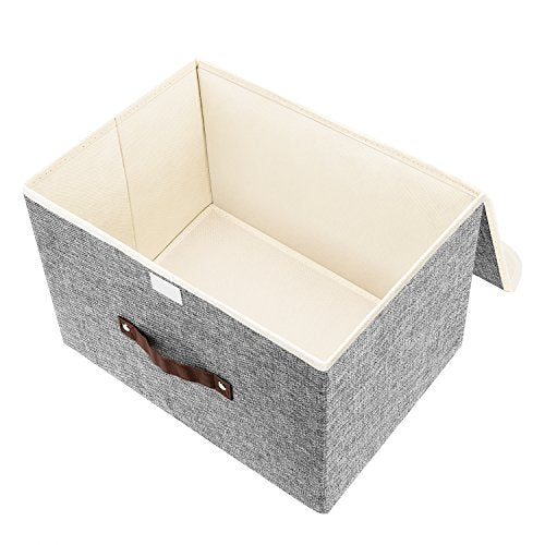 Collapsible Storage Boxes (2-Pack Medium / Gray)