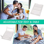 FSC 100% Bamboo Bed Trays (White / 15.7 in x 12.2 in x 1.57 in - 2 Pack)