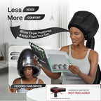 Hooded Hair Dryer Attachment w (Black)