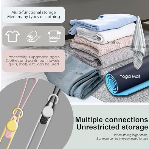 20Pcs Silicone Cable Ties (20pcs-multicolor a / 4.2 Inch+7.1 Inch)