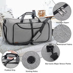80L Duffle Bag for Travel (80L / Gray)