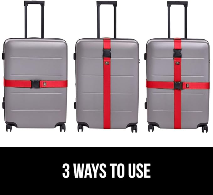 GORILLA GRIP Heavy Duty Adjustable Luggage Straps - Image 6