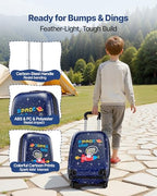 Kids Luggage Set (18 Inches 2-Piece Set / Dinosaur)