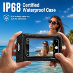 IP68 Waterproof Phone Pouch 2 Pack (Aqua Green Black 2 pack)