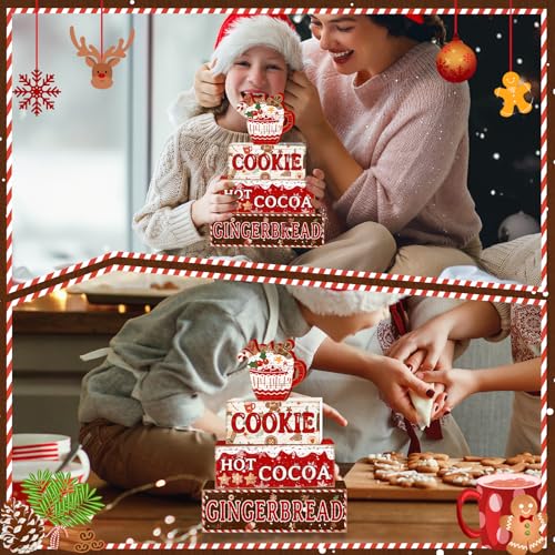 Tiered Tray Decor Set (Gingerbread Christmas)