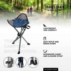 Slacker Tripod Chair for Camping (Black / Original Slacker)