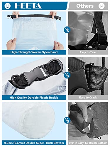 Dry Bag Waterproof Backpack with Phone Case (White / 40L)