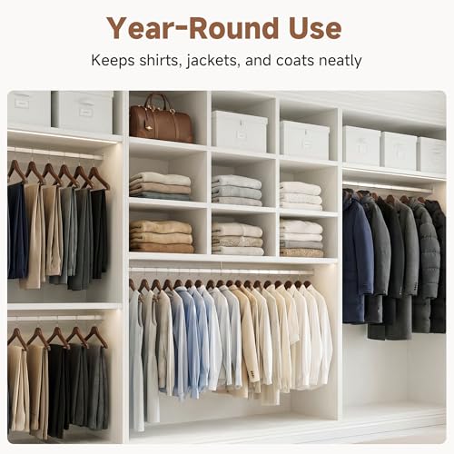 Wooden Coat Hangers (0.5"T (20 pack) / Walnut Color)