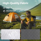 Heavy Duty 400lbs Mesh Back Camping Chairs with Lumbar Support (Black&grey / 1PC)