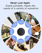 Apple MFi Certified] Tracker Tags (2-White & 2-Black)