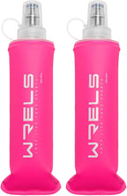 Folding Soft Flask Portable Collapsible Running Lightweight Water Bottle by WRELS