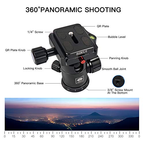 Traveler 7A 65.55'' Aluminum Camera Tripod (Aluminum Travel Tripod)