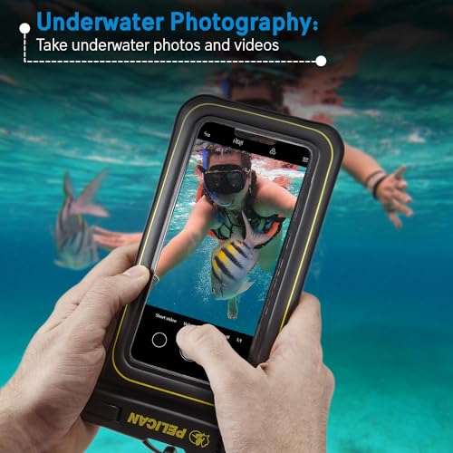 2 Pack Marine Waterproof Phone Pouch (Black/Neon - 2 Pack - Regular / Regular / 2 Pack)
