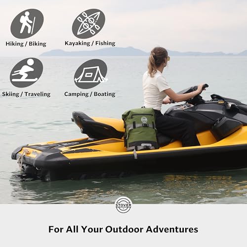 30/40/55L Waterproof Dry Backpack & Phone Case - Large Floating Dry Bag for Kayaking, Travel, Hiking, Fishing, Camping, Motorcycles & Beach, Heavy-Duty Roll Top Men/Women (Green) (Green / 30L)