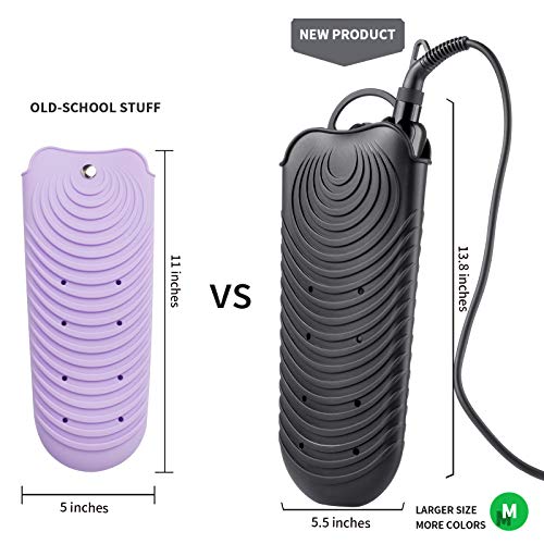 Heat Resistant Curling Iron Mat & Travel Pouch (Black)