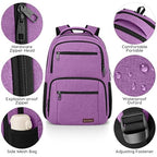 Backpack for Girls Women (Purple / 15.6 Inch)
