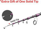 PURELURE Telescopic Fishing Rod Spinning & Casting, Fuji Alconite Ring - Image 3