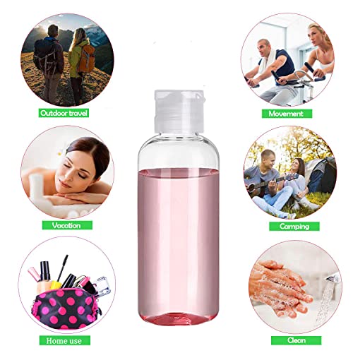 5 Pack 3.4oz Empty Plastic Travel Bottles for Toiletries TSA Approved Leak Proof Squeezable Travel Size Containers Travel Essentials Accessories