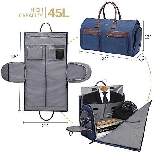 suit bag travel garment bag (Navy blue)