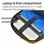 17 Inch Laptop Backpack for Travel Water Resistant College Backpack for Women Laptop Bag with USB Charging Port Work Backpack (Yellow / 17 Inch)