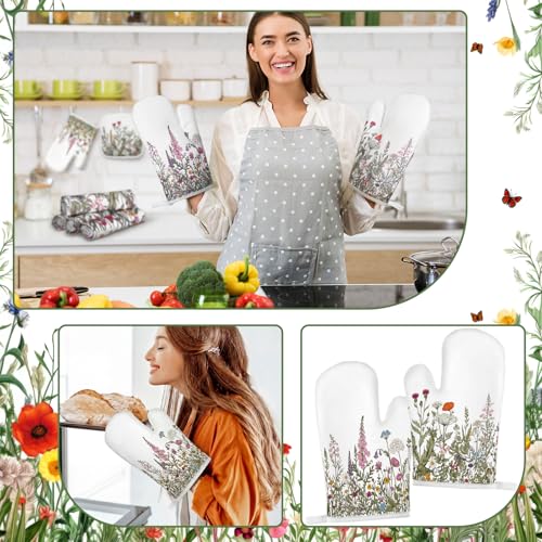 10 Pcs Wildflower Kitchen Decor Set (Vivid / Wildflower)