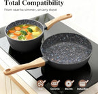 3 Piece Cookware Set (Black / 3-Piece Set,9.25" skillet)