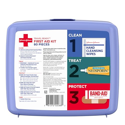 Brand Travel Ready Portable First Aid Kit (80 Piece)