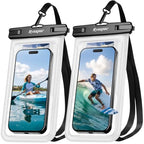 Waterproof Phone Pouch 2 Pack ([Clear + Clear])