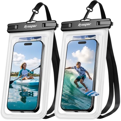 Waterproof Phone Pouch 2 Pack ([Clear + Clear])