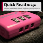 TSA Approved Pink Locks for Luggage. Cute Locker Suitcase Lock with Open Alert Indicator (3 Digit Pink 2 Pack)