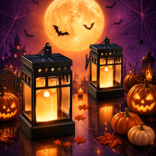 Halloween Decorations Solar Lanterns (2 Pack)