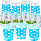 36 Pcs White Cloud Plastic Cups 12 oz for Party (White Cloud)