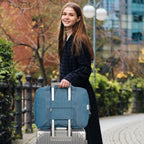 For Spirit Airlines Foldable Travel Duffel Bag Personal Item Bag 18x14x8 Carry on Luggage for Women and Men 30L (Y-Navy Blue / 30L)