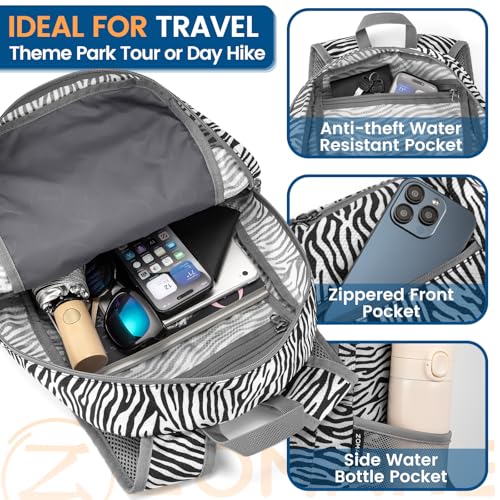 Lightweight Packable Backpack 25L (25L / Zebra Print)