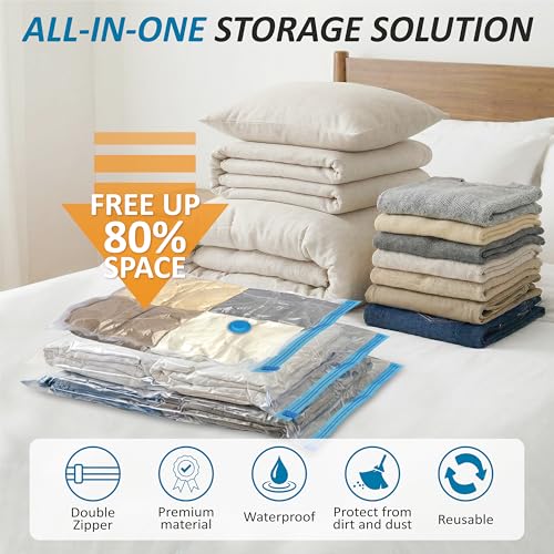 Vacuum Storage Bags with Hand Pump (Combo)