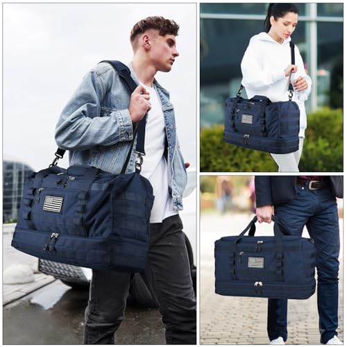 Gym Bag for Men Women (Blue / Medium)
