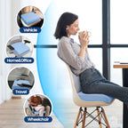 Seat Cushion Chair Pad (Lightblue / Large)