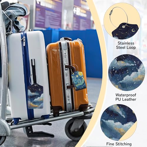 Starry Night Luggage Tags for Suitcase (Starry Night)