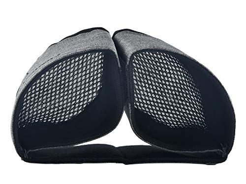 Luggage Travel Cup Holder Free Hand Drink Carrier (1. Hook & Loop: Grey)