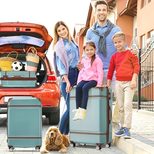 Luggage Set 2 Piece (Vintage Luggage / Blue Green(12+20+28))