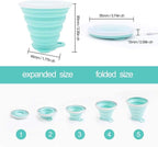 IYYI Collapsible Cups for Traveling, Silicone Collapsible Cups, Camping Mugs - Image 6