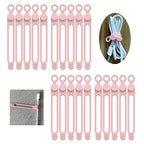20Pcs Silicone Cable Ties (4.2Inch / 20pcs-pink)