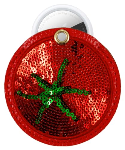 Keychain Case Compatible with Apple AirTag (Tomato)