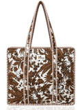 100% Cotton Quilted Tote Bag For Women (Desert Leaves)