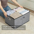 Storage Bins with Lids [3 (Gray / XL(3-Pack))